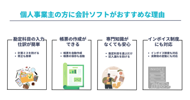 個人事業主の方に会計ソフトがおすすめな理由